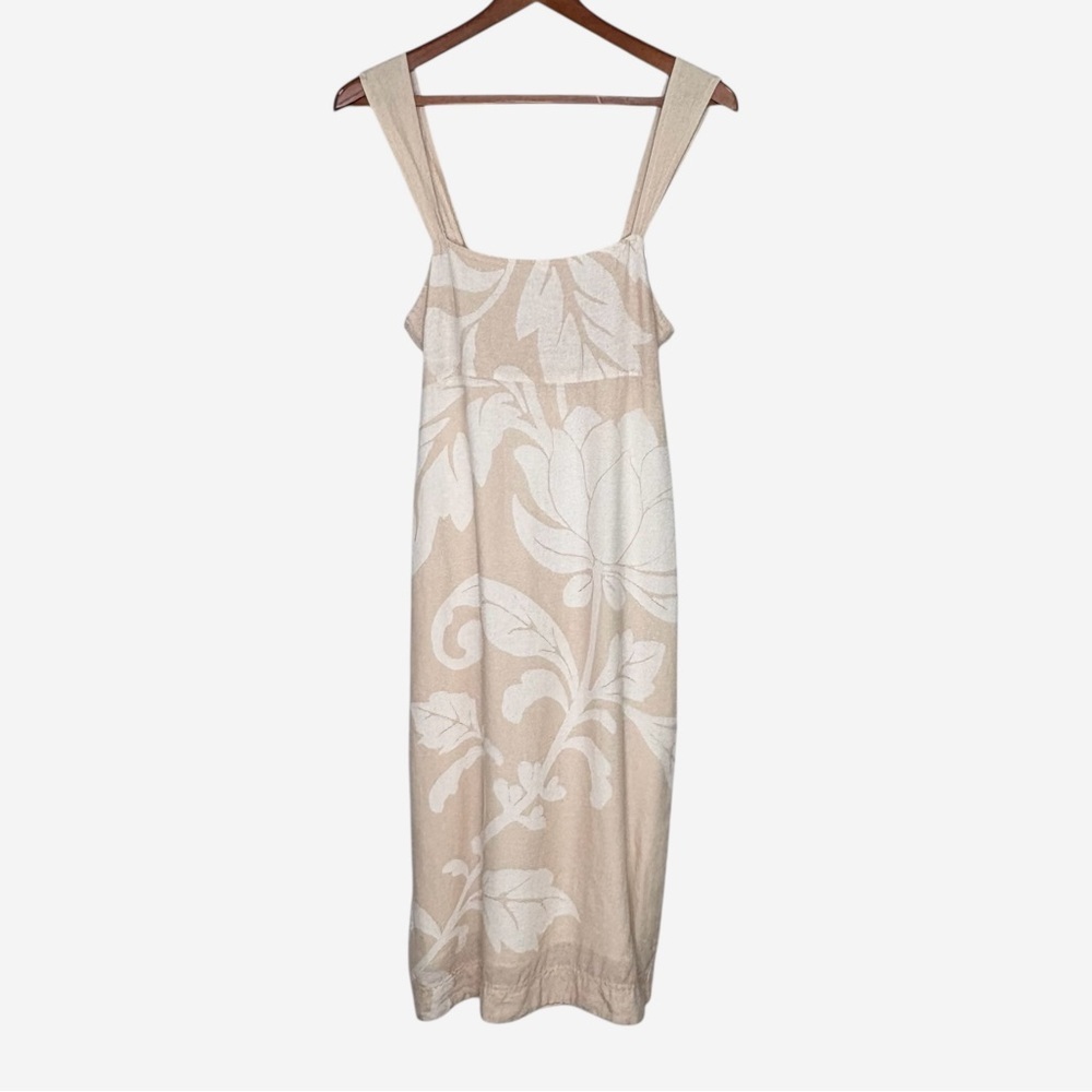 NWT Anthropologie Pilcro Sleeveless Square-Neck Linen Blend Midi Dress M - Picture 4 of 16